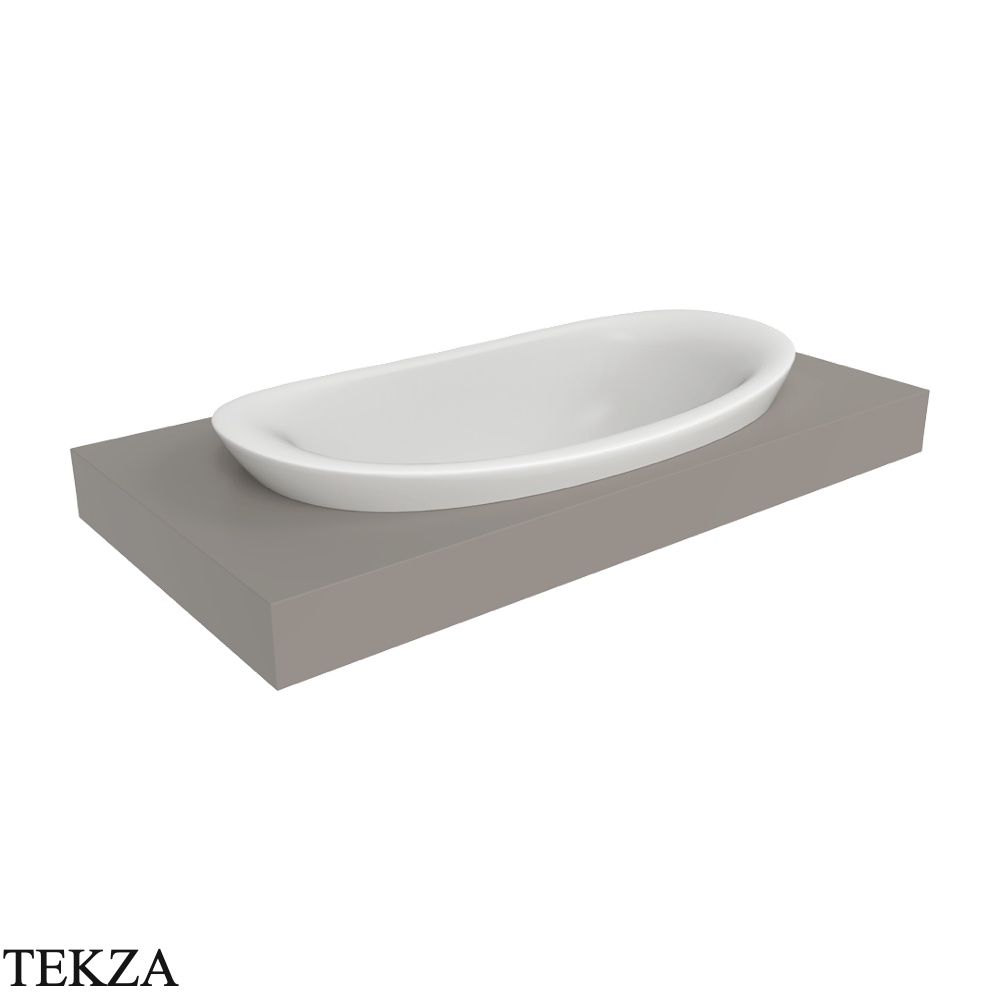 Flaminia IO раковина врезная сверху 90×48×28 см, белый Latte матовый