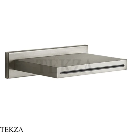 Gessi CASCATA Каскадный излив настенный 20293-239, Steel Brushed