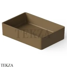 Dea Design Washbasins Раковина настольная 60х40 Solid Surface DD9009 600 1, Dark Camel №1