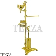 Migliore LUXOR Напольная стойка для унитаза и биде многофункциональная 26147, золото глянец
