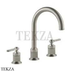 Gessi VENTI20 Смеситель для раковины зонтичный, с донным клапаном 65015-149, Finox Brushed Nickel
