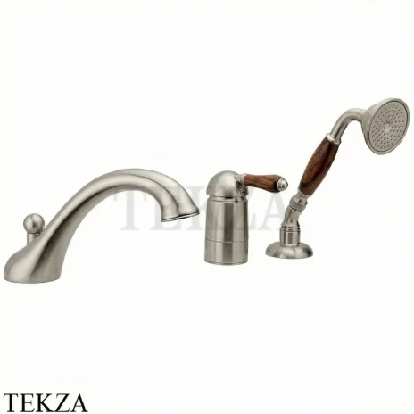 Nicolazzi Cinquanta Смеситель на борт ванны Forest, 3414NS77, Satin nickel