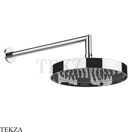 Gessi Incastri Верхняя лейка D25 с кронштейном из стены 63045-031, хром глянец