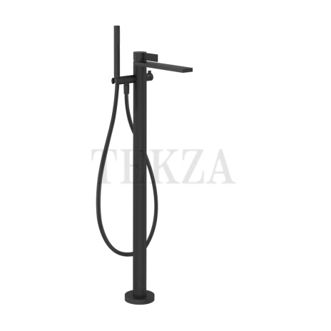 Gessi Inverso Diamantato Смеситель для ванны напольный, внешняя часть 73628-299, Matte Black