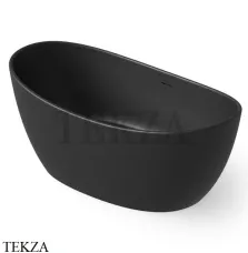 Dea Design Elegant Ванна отдельностоящая овальная 163x85 Solid Surface DD8611 1630 16, Black №16