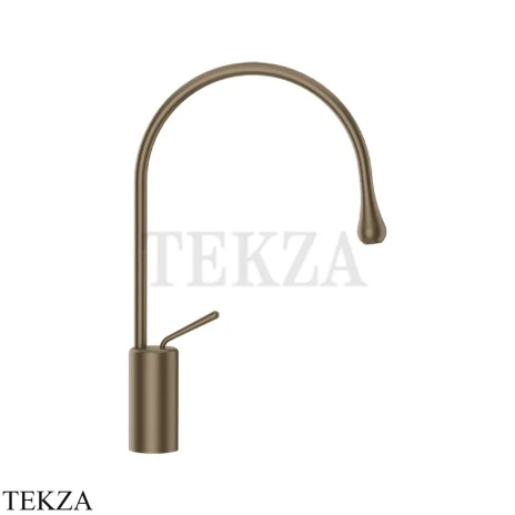 Gessi Goccia Смеситель для раковины высокий, без сливного гарнитура 33605-761, Coffee Bronze Br. PVD