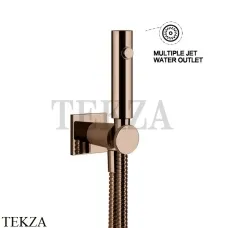 Gessi RILIEVO Гигиенический душ с держателем и выводом воды 59153-030, Copper глянец