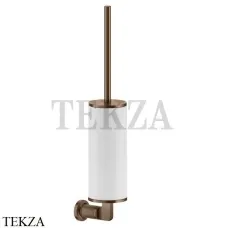 Gessi INCISO accessories Туалетный ершик настенный, белый 58519-708, Copper Brushed