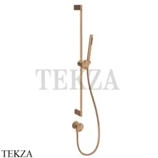 Gessi Origini WARM Штанга с лейкой, шланг и вывод воды 66142-726, Warm Bronze Br