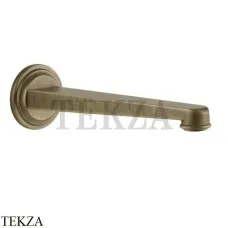 Gessi VENTI20 Излив настенный для раковины 21,5 см 65102-713, Antique Brass