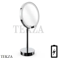 Decor Walther Round Just Look SR Косметическое зеркало, 5х увеличение 0121900, от батарейки, хром глянец