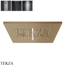 Gessi MINIMALI Накладная душевая панель 350x350, 3 функции 57875-726, Warm Bronze Br.