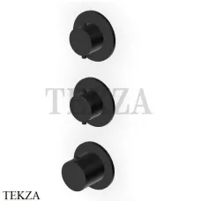 Zucchetti Helm Термостат для душа на 2 потока, внешняя часть ZHE802.XP81, brushed total black PVD
