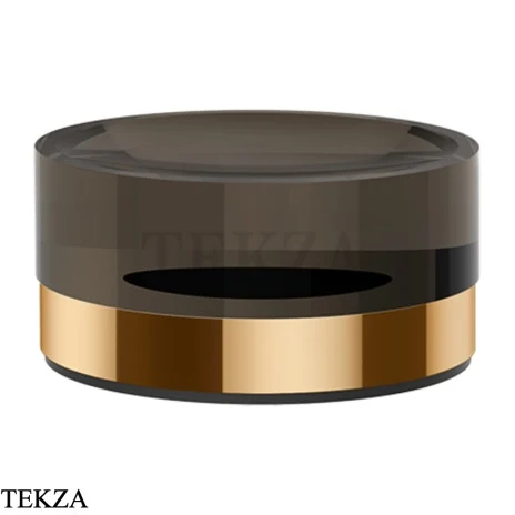 Gessi Perle Мыльница настольная круглая 74826-735, бронза глянец