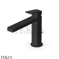 Zucchetti JINGLE Смеситель для раковины, с донным клапаном ZIN692.N1, черный goffrato