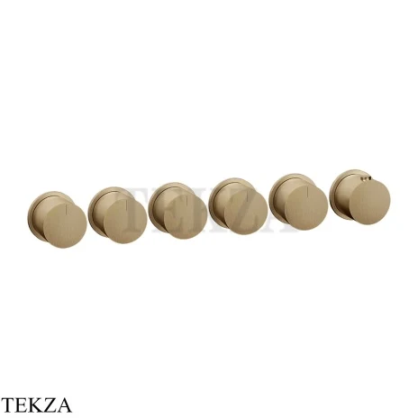 Gessi Habito Bath-shower Термостат на 5 потоков, внешняя часть 63440-726, Warm Bronze Br