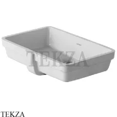 Duravit Vero Раковина встраиваемая снизу, с переливом 0330480000, белый глянец