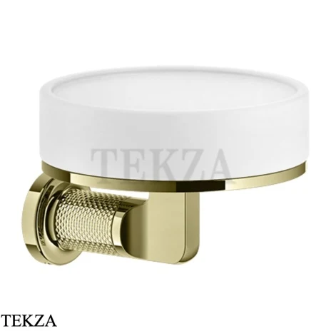 Gessi INCISO accessories Мыльница настенная, композит белый 58501-710, Brass PVD
