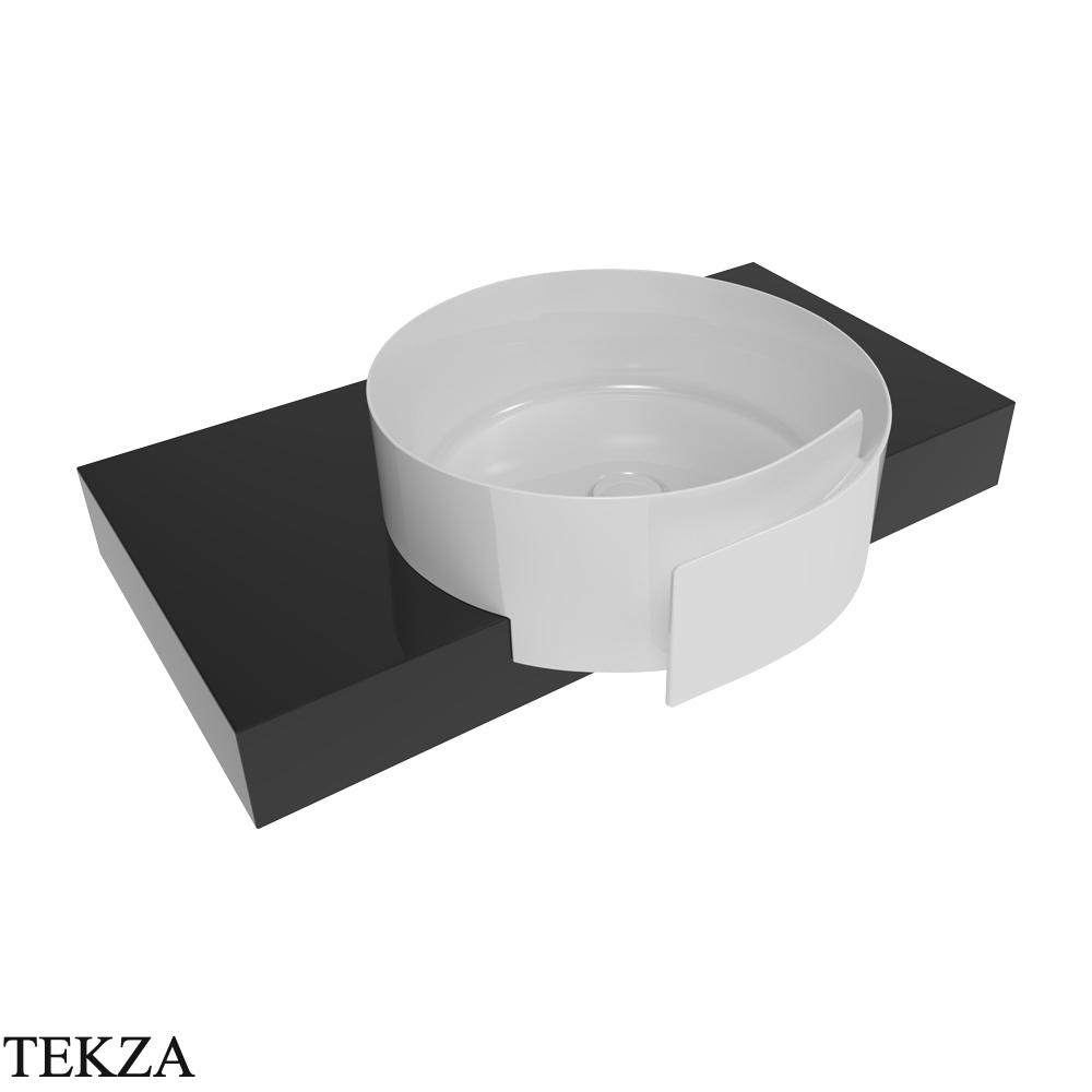Flaminia Roll раковина полувстраиваемая 44×44×17 см, белый глянец