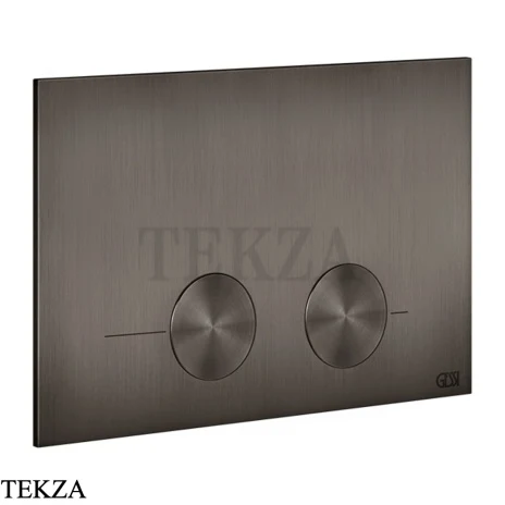 Gessi Total look Клавиша смыва для инсталляции Geberit omega 12, 54615-707, Black Metal Brushed PVD