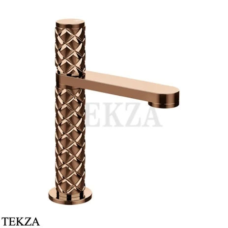Gessi Pelle Tresse Смеситель для раковины, без сливного гарнитура 78002-030, Copper PVD