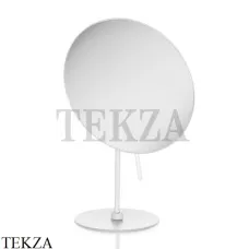Decor Walther Round SPT 71 Косметическое зеркало, 5х увеличение 0122550, белый матовый