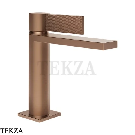 Gessi Inverso Diamantato Смеситель для раковины, с донным клапаном 73651-708, Copper Brushed PVD