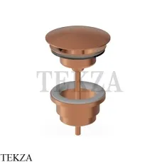 Zucchetti Донный клапан для раковины фиксированный R97760.P91, brushed copper PVD