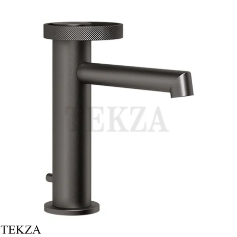 Gessi ANELLO Смеситель для раковины, с донным клапаном 63301-707, Black Metal Brushed PVD