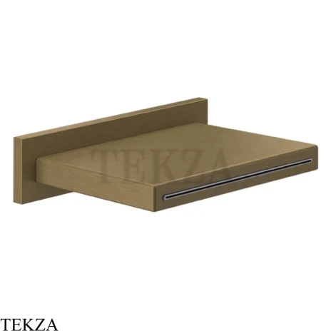 Gessi CASCATA Каскадный излив настенный 20293-713, Antique Brass