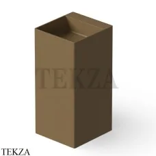 Dea Design Pedestal Basin Раковина напольная квадратная Solid Surface DD2019 420 1, Dark Camel №1