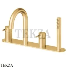 Newform X-Steel 316 Смеситель на борт ванны с гарнитуром 69689XC.59.097, PVD Brushed gold