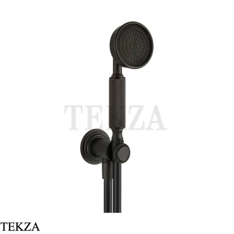 Gessi VENTI20 Душевой комплект с душевой лейкой, шланг, вывод 65123-187, Aged Bronze