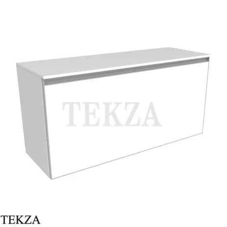 Flaminia Cubika тумба под раковину подвесная 105×37×50 см, 1 ящик и внутренний ящик, белый матовый