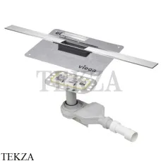 Viega Advantix Cleviva Душевой лоток 120 с вкладкой Visign C1 794514 нерж. сталь неполированная