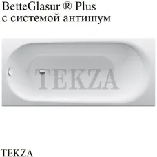 BETTE BetteComodo Ванна прямоугольная, сталь, система антишум 1250-000 PLUS, BetteGlasur ® Plus, белый глянец