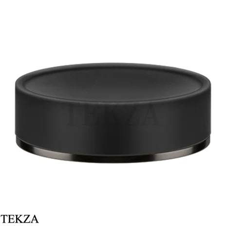 Gessi INCISO accessories Мыльница настольная, черный 58526-707, Black Metal brushed
