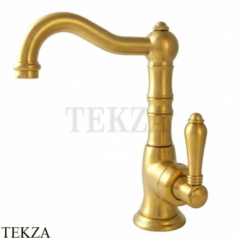 Nicolazzi Cinquanta Смеситель для раковины высокий, с донным клапаном El Capitan, 3458SG75C, Satin Gold