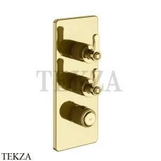 Gessi VENTI20 Термостат для душа, 2 поток, внешняя часть 65200-246, Gold PVD