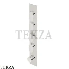 Zucchetti Octo Термостат для душа на 4 потока, внешняя часть ZOC662.C3, brushed nickel