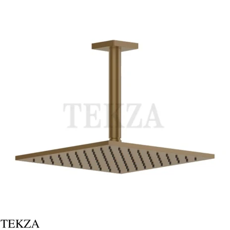 Gessi RILIEVO Потолочная душевая лейка с кронштейном под размер 59159-791, Deep Bronze Brushed PVD