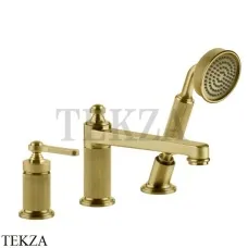Gessi VENTI20 Смеситель на борт ванны, с гарнитуром 65037-716, Gold Br. PVD