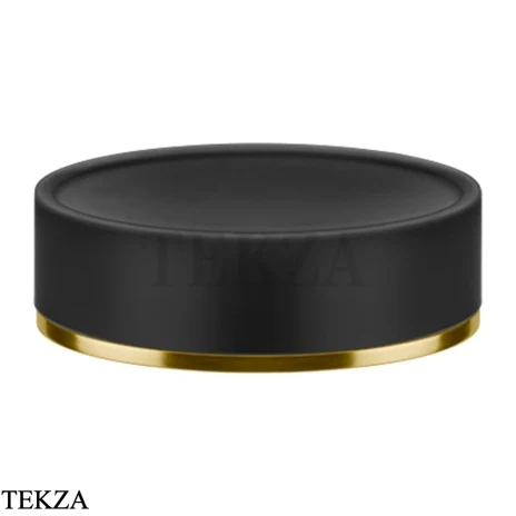 Gessi INCISO accessories Мыльница настольная, черный 58526-716, Gold Br. PVD