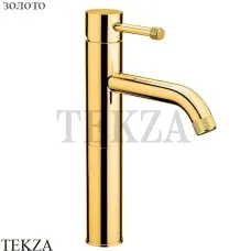 Nicolazzi ARENA Leva Смеситель для раковины высокий, без гарнитура, 3772GO56M, золото глянец