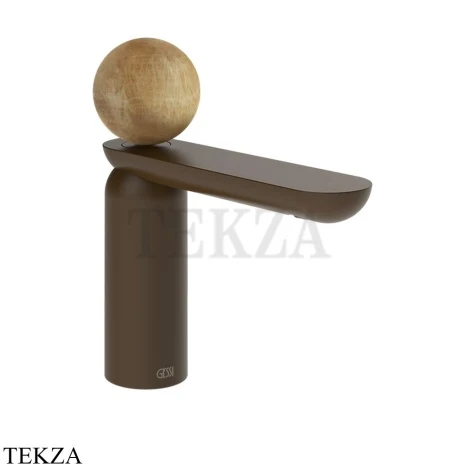 Gessi Perle Смеситель для раковины, без донного клапана 74302-845, бронза Dark Brush