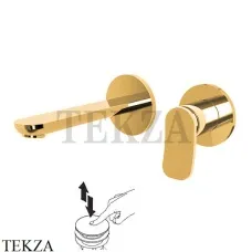 FIMA Carlo Frattini FLO Смеситель для раковины, внешняя часть, F3821WX8OR, золото глянец