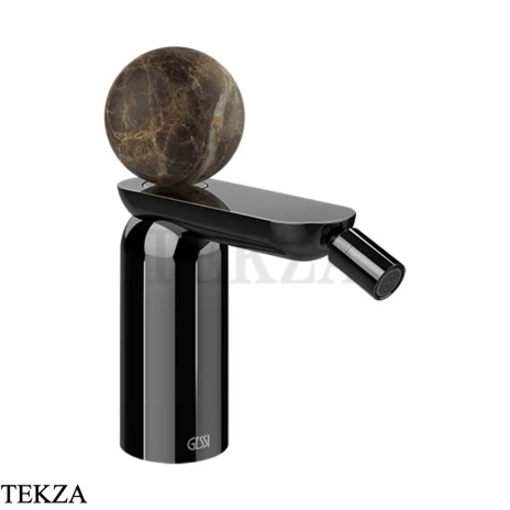 Gessi Perle Смеситель для биде с донным клапаном 74167-706, black хром глянец