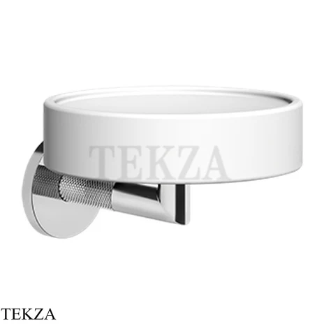 Gessi ANELLO Мыльница настенная композит белый 63701-031, хром глянец