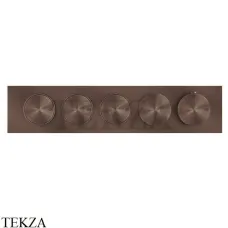 Gessi Origini WARM Термостат для душа 3 потока с кнопками, внешняя часть 66224-845, Dark Bronze Gessi Origini WARM Термостат для душа 3 потока с кнопками, внешняя часть 66224-845, Dark Bronze