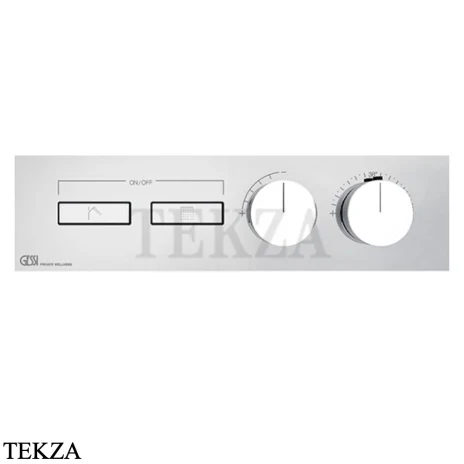 Gessi HI-FI Термостатический смеситель на 2 потока, внешняя часть 63012-031, хром глянец